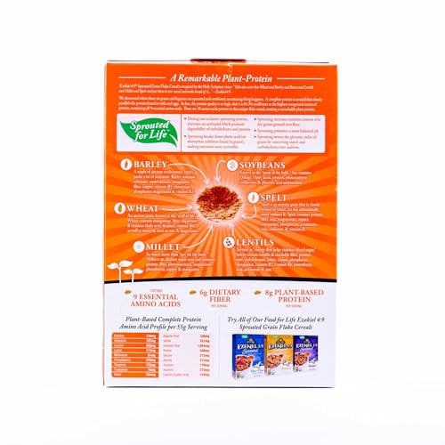 Food For Life Cereal Sprouted Flakes Organic, Original, 14 Ounce
