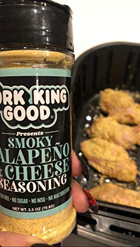 Pork King Good Seasoning - Smoky Jalapeo & Cheese - Great for Cooking and Popcorn Seasoning - Keto Friendly, Paleo, No MSG, Glut