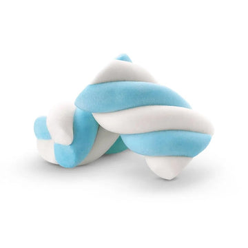 The Hampton Candy Company Blue & White Marshmallow Twists, 8.8 Oz Bag - Bulk Blue Candy Treats