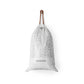 Brabantia Perfectfit Trash Bags (Size L/10.6-12 Gal) Thick Plastic Trash Can Liners With Drawstring Handles (40 Bags)