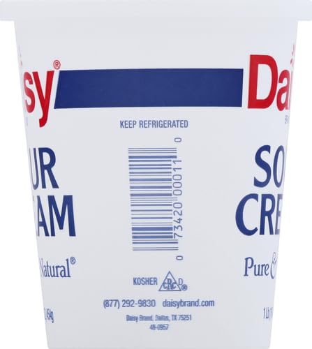 Daisy Pure And Natural Sour Cream, 16 Oz (1 Lb) Tub (Refrigerated)