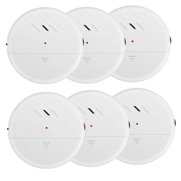 Window Alarm And Vibration Sensors With 125Db Loud Alarm,Glass Break Sensor Alarm For Home, Office (6 Pack)