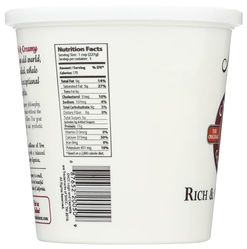 Sierra Nevada Cheese Plain Goats Milk Yogurt, 24 Oz