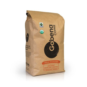 5Lb Fair Trade Organic Certified Mexican Chiapas Ground Coffee Medium Roast, 100% Arabica Specialty Coffee, 80 Ounces, 5 Pounds,