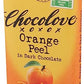 Chocolove Orange Peel In Dark Chocolate, 3.2 Oz