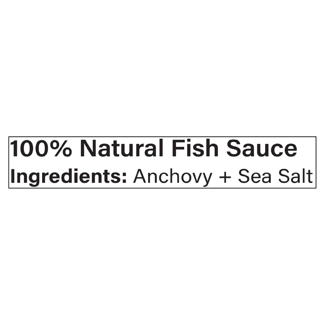 Generic Premium Vietnamese Fish Sauce, 17 fl oz Bottle, 100% Pure Natural, Gluten Free, No MSG, Available as Single or Double Pack