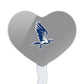 GRAPHICS & MORE Acrylic Cupcake Picks Set of 6 - Broward College Heart Love Decoration Toppers, Model CUPT.HRT.ACR.6PK.CLCBRW500B