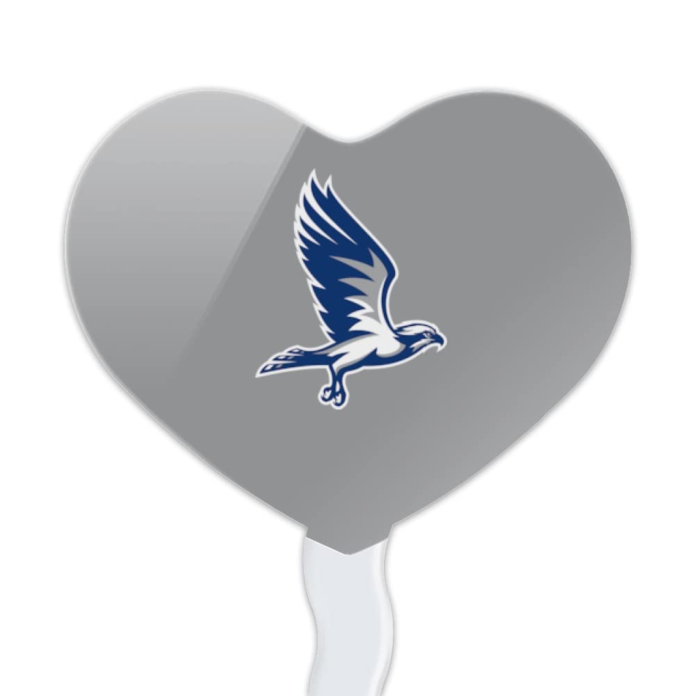 GRAPHICS & MORE Acrylic Cupcake Picks Set of 6 - Broward College Heart Love Decoration Toppers, Model CUPT.HRT.ACR.6PK.CLCBRW500B