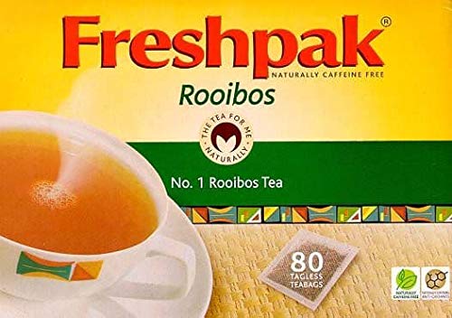 Freshpak Pure Rooibos Tea 80 Tagless Bags, Pure Rooibos And No Rooibos Infusion, New Packaging (Pack Of 3)