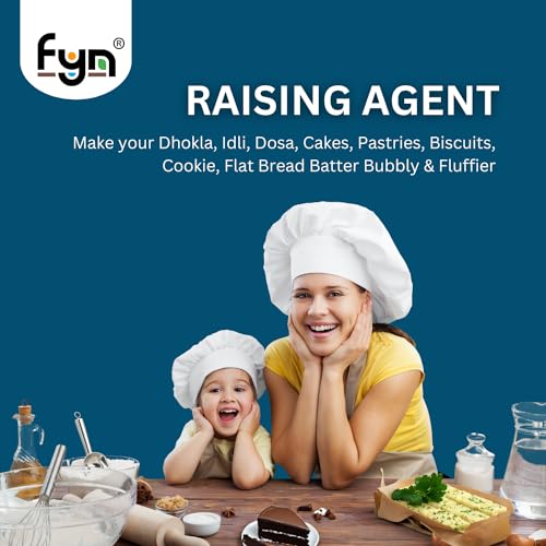 Fyn Pure Baking Soda Powder (1 Kg) - Aluminium Free & Food Grade - For Baking, Cooking, Cleaning, Skin, Teeth, Hair & Scrubs