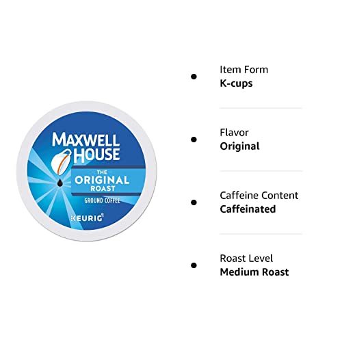Maxwell House Original Roast Coffee K Cup Single Serve, 24 Count