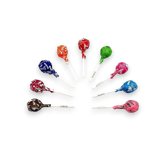 KLUB BULK Tootsie Roll Lollipops - Assorted Fruit Flavors with Chocolate Center, 1 lb, Individually Wrapped, Peanut & Gluten Free