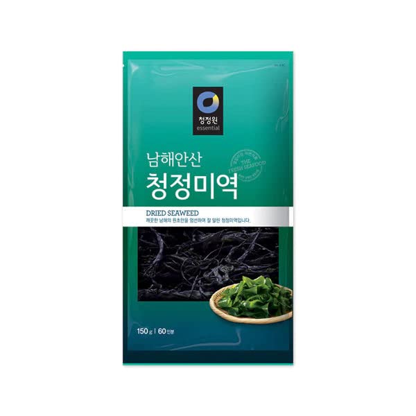 Chung Jung One Dried Seaweed Miyeok Flakes for Soup & Salad, 150g, Pack of 1