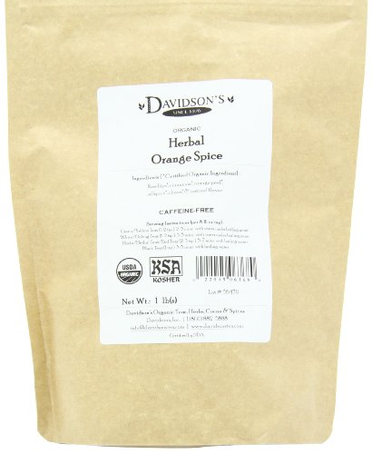 Davidson'S Organics, Herbal Orange Spice, Loose Leaf Tea, 16-Ounce Bag