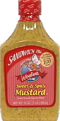 Woeber'S Sandwich Pal Sweet And Spicy Mustard 16Oz (Pack Of 2)