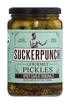 SUCKERPUNCH Gourmet Spicy Garlic Pickle Chips, Spicy Garlic Chips, 24 Fl Oz (Pack of 2), 48 Ounce