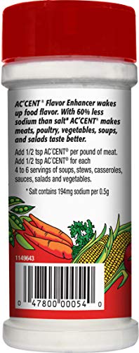 Accent All Natural Flavor Enhancer, 4.5 Ounce, Red, Model 1149875