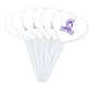 GRAPHICS & MORE Cupcake Picks Set of 6, Acrylic, Winona State University Heart Logo