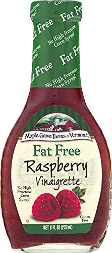 Maple Grove Farms Fat Free Salad Dressing, Raspberry Vinaigrette, 8 Ounce (2 Pack)