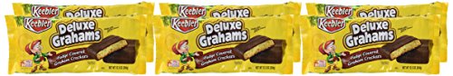 Keebler Fudge Shoppe Deluxe Grahams Fudge Covered Crackers 12.5 Oz [Pack of 4]