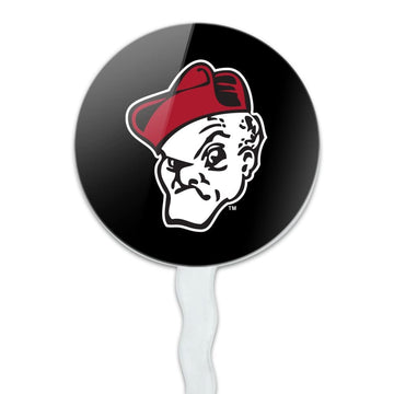 Ohio Wesleyan University Secondary Logo Cupcake Picks Toppers Decoration Set Of 6