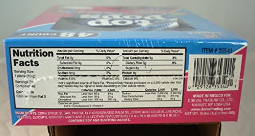Top Pops Chewy Taffy Pops, Blazpberry, 16.9 Ounce