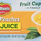 DEL MONTE Diced Peaches FRUIT CUP Snacks in 100% Fruit Juice, 12 Pack, 4 oz