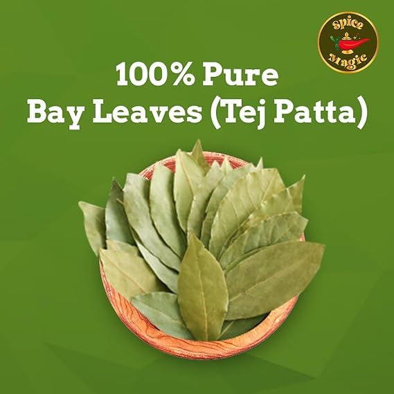 Spice Magic Bay Leaves - Whole Bay Leaves Hand Selected Extra Large 1.75Oz (50G) ~ 100% Natural | Gluten Friendly | Non-Gmo | Ve