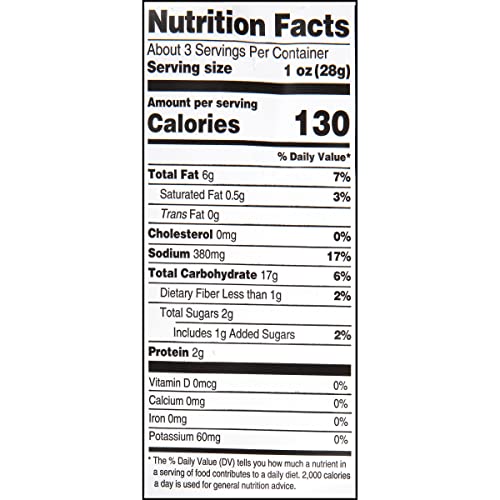 Sensible Portions Garden Veggie Sour Cream & Onion Flavored Baked Corn Puffs, 3 oz (Pack of 6)