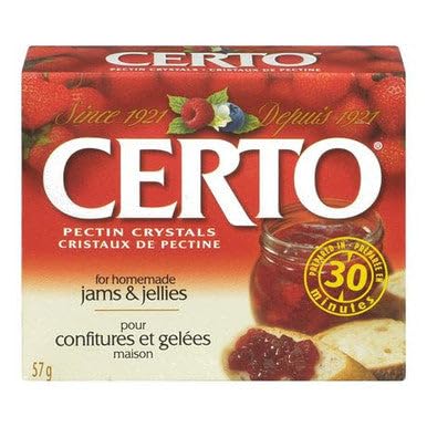 Certo Pectin Crystals For Jams And Preserves, 57G/2Oz., (Imported From Canada)