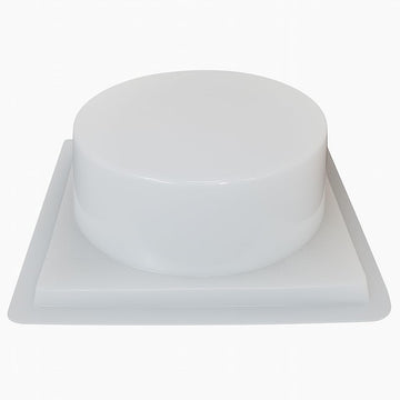 Large Round Jello Mold - 3.8 Liter Capacity - 11    Diameter Plastic Gelatin Mold - Flat Smooth Design for Cakes & Gelatinas - R