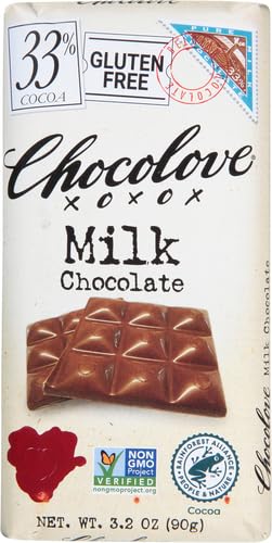Chocolove Pure Milk Chocolate Bar, 3.2 oz