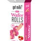 Got Milk? Wafer Rolls, Strawberry, Individually Wrapped, 17 oz, 30 Rolls, Retail Pack