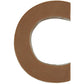 Philadelphia Candies Solid Milk Chocolate Alphabet Letter C, 1.75 Ounce Novelty Gift