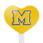 GRAPHICS & MORE Cupcake Picks Set of 6 - Acrylic Heart Toppers - McNeese State University - One Size