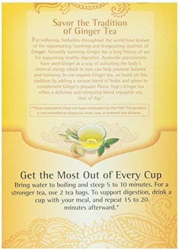Yogi Tea, Ginger, 1.12 Ounce