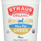 Straus Family Creamery Plain Non-fat Yogurt, 32 Oz