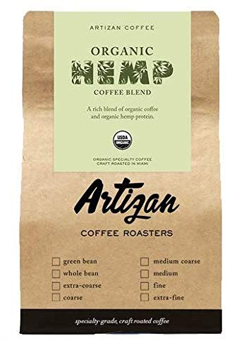 Artizan Coffee Roasters Organic Hemp Coffee Medium-Dark Roast 10 Ounce