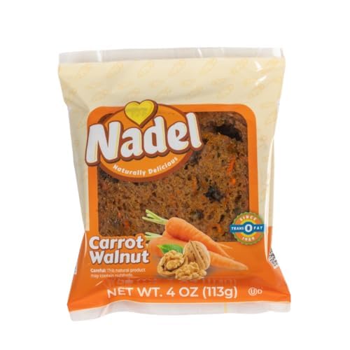 Naturally Delicious Carrot Cake Slices, 12 Pack, Sweet Breads & Cakes, Ideal for Lunch Snacks and Breakfast Bars