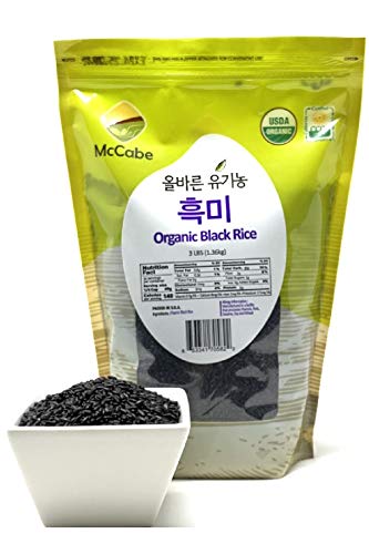 Mccabe Organic Black Rice - Gluten Free Black Rice - Rich In Fiber & Minerals | Usda And Ccof Certified | Packed In Usa | 48 Oz