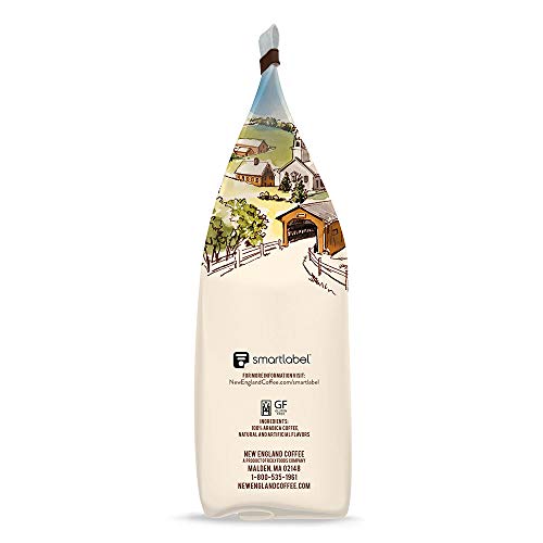 New England Coffee Hazelnut Crme Decaffeinated Medium Roast Ground Coffee, 10oz Bag (Pack of 1)