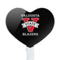 GRAPHICS & MORE Heart Cupcake Picks Set of 6 - Acrylic, Valdosta State University, One Size, Model CUPCAKE.HEART.CLCVST.Z007939