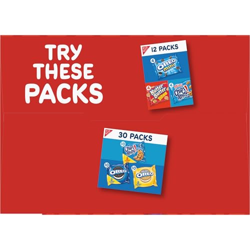 RITZ Bits Cheese and RITZ Bits Peanut Butter Cracker Sandwiches Variety Pack, 20 Snack Packs