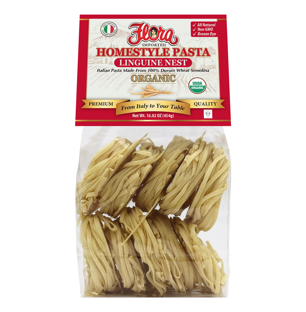 Homestyle Linguine Pasta Nest - Organic - 16.02 oz