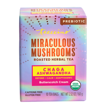 Chaga Ashwagandha Butterscotch Cream Mushroom Herbal Tea