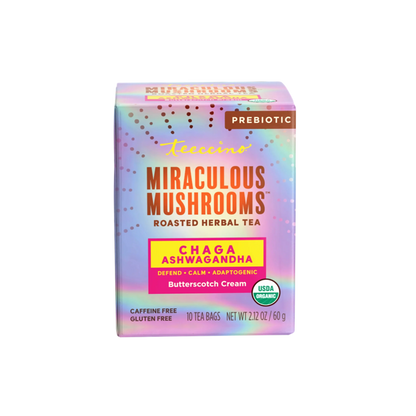 Chaga Ashwagandha Butterscotch Cream Mushroom Herbal Tea