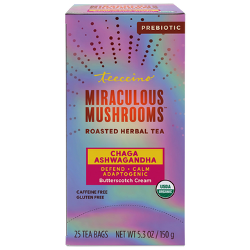 Chaga Ashwagandha Butterscotch Cream Mushroom Herbal Tea