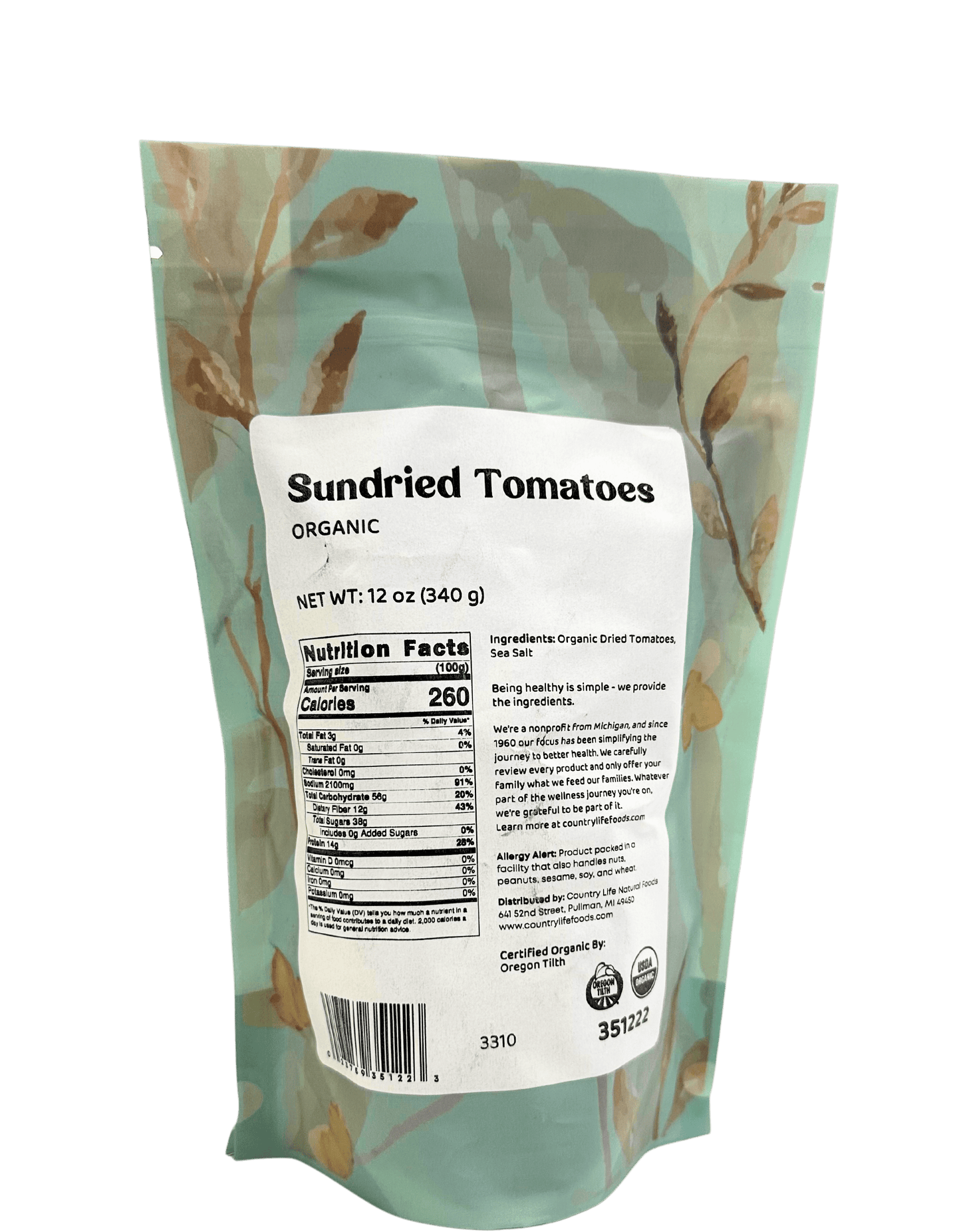 Tomato, Organic, Sundried, Halves