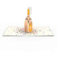 Champagne Pop 5''x7'' Card, Pop-Up Cards, Cheers
