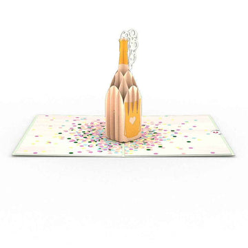 Champagne Pop 5''x7'' Card, Pop-Up Cards, Cheers
